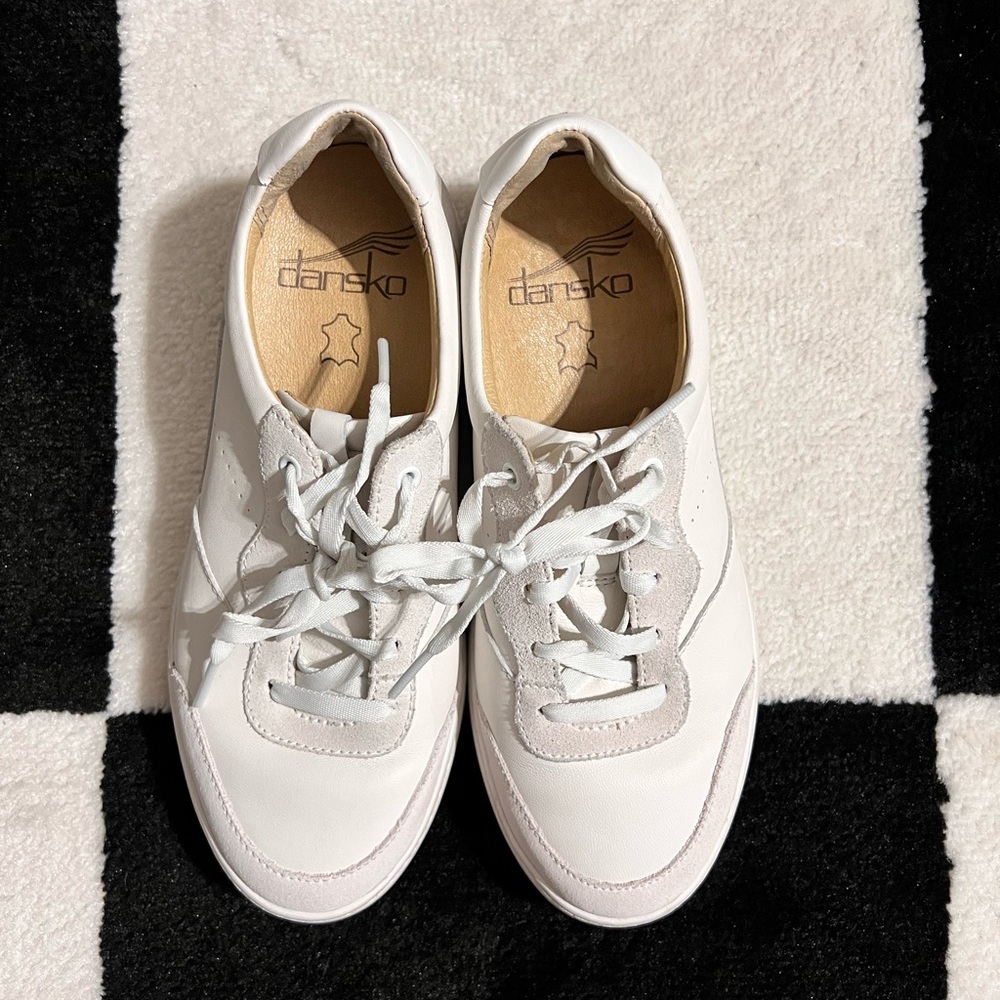Dansko White Leather Sneakers - Picture 3 of 5